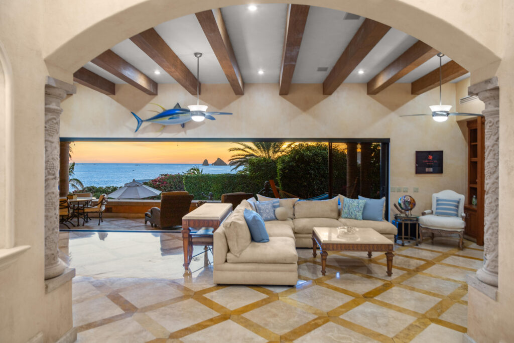 Maravilla Cove Club Casa SerenaAn architectural marvel that seamlessly blends the wonder of the Baja with the beauty and serenity of the Mar de Cortez. Thoughtful sight lines frame beautiful vistas from every room making the home feel like you're living in a resort and private estate at the same time. Designed as a retreat for family and friends by one of the most recognized and renowned architects in Mexico, Jacinto Avalos, Casa Serena blends the attention to detail and fine Mexican craftsmanship appropriately honoring its iconic location. Maintained with an open check book and live in staff, this ocean front masterpiece is now ready for the next fortunate family to make memories and leave their own legacy at Casa Serena. for sale