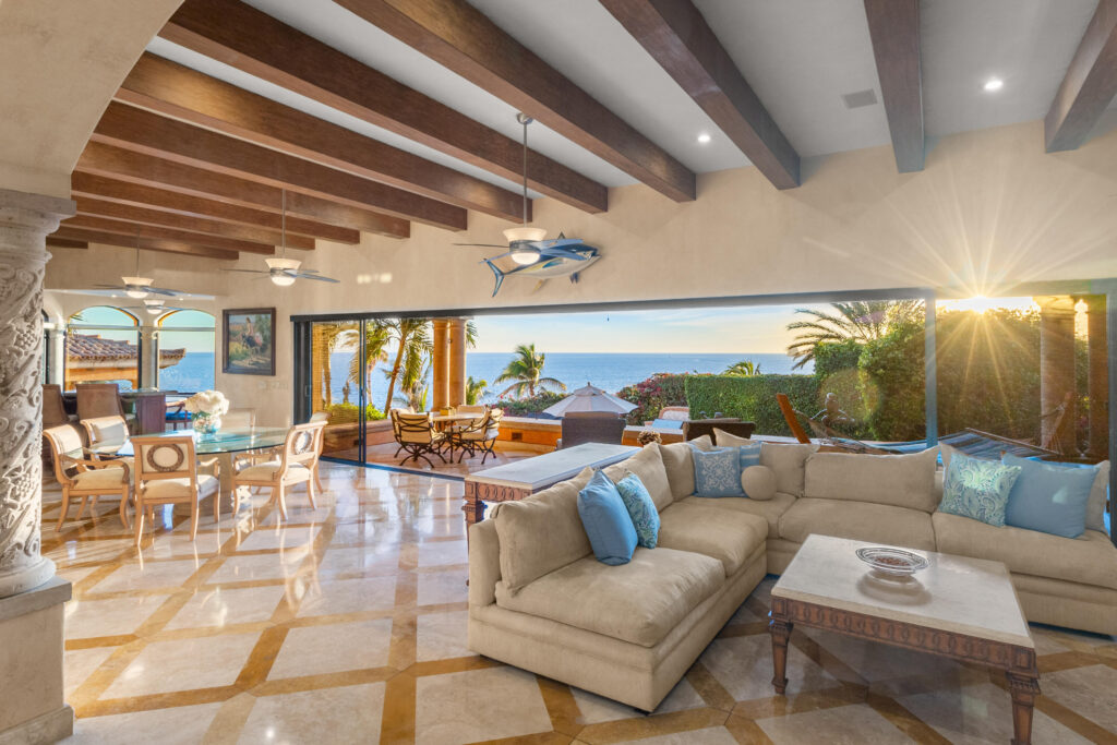 Maravilla Cove Club Casa SerenaAn architectural marvel that seamlessly blends the wonder of the Baja with the beauty and serenity of the Mar de Cortez. Thoughtful sight lines frame beautiful vistas from every room making the home feel like you're living in a resort and private estate at the same time. Designed as a retreat for family and friends by one of the most recognized and renowned architects in Mexico, Jacinto Avalos, Casa Serena blends the attention to detail and fine Mexican craftsmanship appropriately honoring its iconic location. Maintained with an open check book and live in staff, this ocean front masterpiece is now ready for the next fortunate family to make memories and leave their own legacy at Casa Serena. for sale