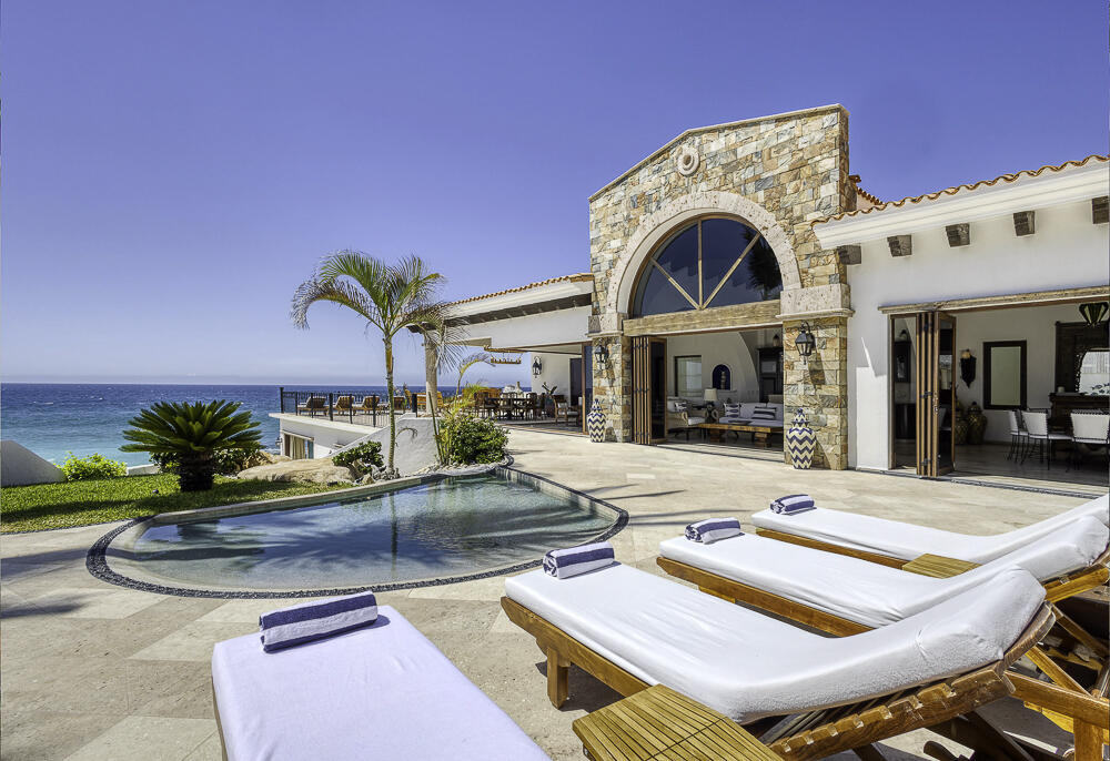 Maravilla Section 4- Las Canadas Discover refined indoor-outdoor living at Cañada 9, set within Querencia, San Jose del Cabo's premier private golf community. Soaring beamed ceilings, walls of pocket glass, and luminous marble floors define an open great room that flows effortlessly to the terrace, infinity-edge pool, and stone-clad water feature -- all framed by panoramic Sea of Cortez and mountain – 3 Demasias de la Laguna, San Jose del Cabo, BS