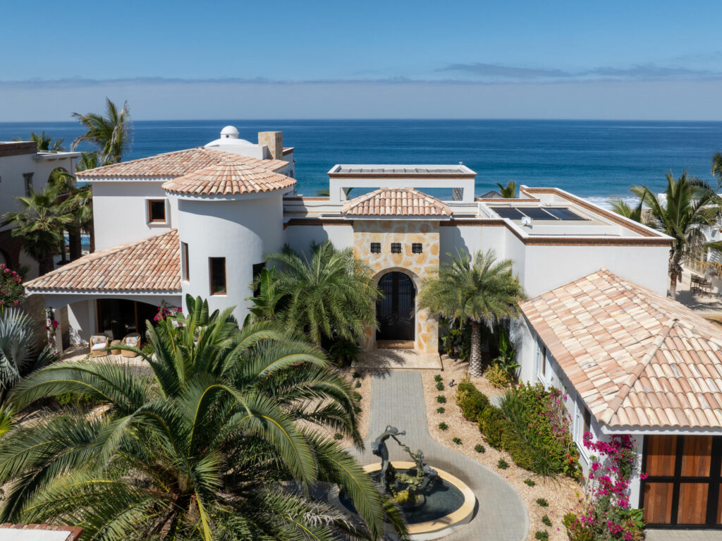 Maravilla Section 4- Las Canadas Discover refined indoor-outdoor living at Cañada 9, set within Querencia, San Jose del Cabo's premier private golf community. Soaring beamed ceilings, walls of pocket glass, and luminous marble floors define an open great room that flows effortlessly to the terrace, infinity-edge pool, and stone-clad water feature -- all framed by panoramic Sea of Cortez and mountain – Ocean Drive, Pacific, BS